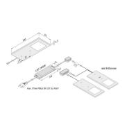 Hera LED-bänklampa Eco-Pad F 2x-Set 4 000 K svart