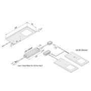 Hera LED-bänklampa Eco-Pad F 2-pack 4 000 K aluminium