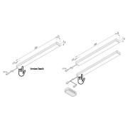 Hera LED-bänklampa Add-On Mini Touchdim 3-pack 4 000 K