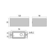 Performance in Lighting LED-utomhusvägglampa Orion H M down antracit 8...