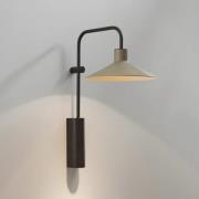 Bover Platet A02 vägglampa E14, strömbrytare, oliv