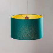 Luminex Hänglampa Soho cylindrisk 1 lampa. Ø 40 cm grön/guld