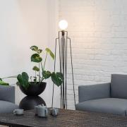 GRUPA Model M1 LED-golvlampa svart, svart kabel