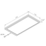 Hera LED-bänklampa Sky 3-pack 4 000 K stål