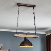Luminex Hänglampa Hakon 1 lampa rostbrun/naturträ