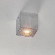 SOLLUX LIGHTING Ara taklampa som en kub i betong 10cm x 10cm