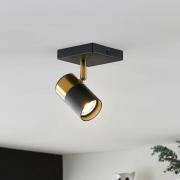 Arcchio Evaro spot, guldring bak 1 lampa