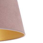 Duolla Lampskärm Cone höjd 25,5 cm, rosa/guld