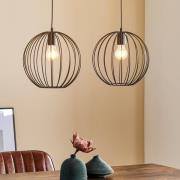 HELAM Hänglampa Cumera 2 lampor lång, Ø skärmar 30 cm