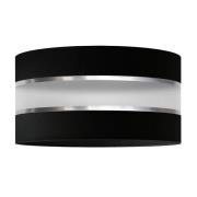 HELAM Lampskärm Helen E27 Ø40/höjd 20 cm svart/silver