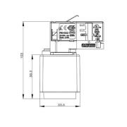 Deko-Light 3-fas skena D Adapter för linjeuttag, svart, 1380 W