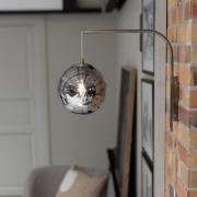 Markslöjd Vägglampa Dione, mässing/rökgrå, höjd 40 cm, stickkontakt