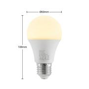 Arcchio LED-lampa E27 A60 9,5W 3 000 K opal 6-pack