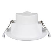 Prios LED-inbyggnadslampa Rida, set om 3, vit, 15 cm, CCT, IP44
