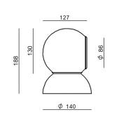 Stilnovo Gravitino LED-vägglampa, vridbar, grå