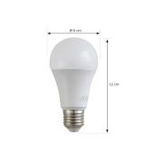 Arcchio LED-lampa, opal, E27, A60, 8,2W, 2700K, 1521 lumen