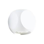 Viokef LED-utomhusvägglampa Ballito, upp/downlight, vit