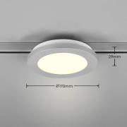 Trio Lighting LED-taklampa Camillus DUOline, Ø 17 cm, titan