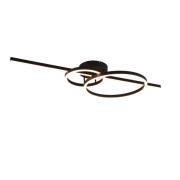 Trio Lighting LED-taklampa Montilla svart fjärrkontroll