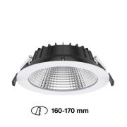 The Light Group SLC Shift LED-inbyggnadsspona Ø 19cm CCT, vit