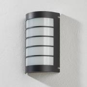 CMD LED-vägglampa Aqua Marco stål antracit raster sensor