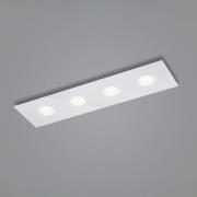 Helestra Nomi LED-taklampa 75x21cm dim vit