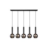 Trio Lighting Clayton pendellampa, version med fem lampor