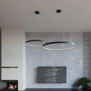 SOLLUX LIGHTING LED-hänglampa Rio 110 horisontell 4.000K svart