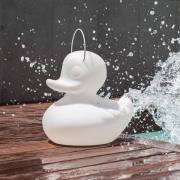 Goodnight Light LED-designlampa DUCK-DUCK S för utsidan i vitt