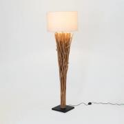 Holländer Golvlampa Palmaria, träfärgad/beige, höjd 177 cm, trä