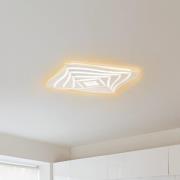 FISCHER & HONSEL Hero LED-taklampa, vit, 50 x 50 cm, akryl, CCT, RGB