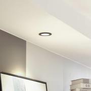 Arcchio LED-downlight Aryx, svart, 3 000K