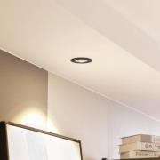 Arcchio LED-downlight Zarik, svart, 2 700K