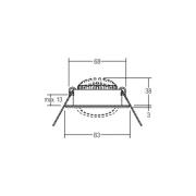 BRUMBERG LED-inbyggnadsspot BB09 on/off, anslutningsbox, stål