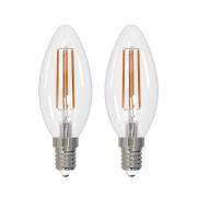 Arcchio LED glödlampa E14 stearinljus, set om 2, 3000 K