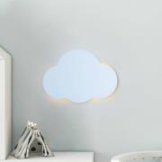 TK Lighting Cloud vägglampa, blå, stål, indirekt ljus, 38 x 27 cm