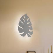 TK Lighting Monstera vägglampa, bladform, 3 x G9, stål, beige