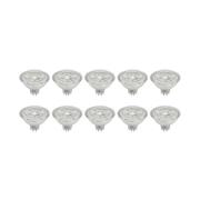 Prios LED-reflektor GU5.3 4.3W 345lm 36° klar 840 set om 10