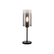 Freelight Ventotto bordslampa, svart/rök, höjd 57 cm, metall/glas