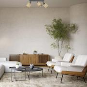 Luminex Taklampa Adeline, 3 lampor, jute, längd 34 cm