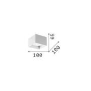 Ideallux Ideal Lux downlight Spike Square, vit, aluminium, 10 x 10 cm