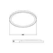 BRUMBERG Taklampa Sunny Midi, DALI, 3.000 K, vit