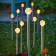 SMART GARDEN LED-solcellspinn GlowBall, 10-pack, 44 cm, IP44