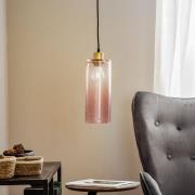 Solbika Lighting Hängande lampa Sodaglas cylinder rosé Ø 12cm