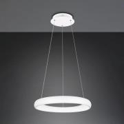 Trio Lighting Hänglampa Cardona, Ø 62 cm, vit, CCT, metall