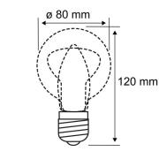 Pauleen LED-lampa Inner Glow E27 0,2W 3V rök 2.500K