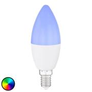 Globo LED-kronljuslampa E14, 4,5W Tuya-Smart RGBW CCT