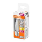 OSRAM Kronljuslampa B22d 5W 2.700K matt dimbar