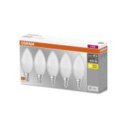 OSRAM Base Classic B LED-kronljuslampa E14 4,9 W 5-pack