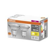 OSRAM LED-reflektor GU10 PAR16 4,3 W 2 700K 36° 2-pack